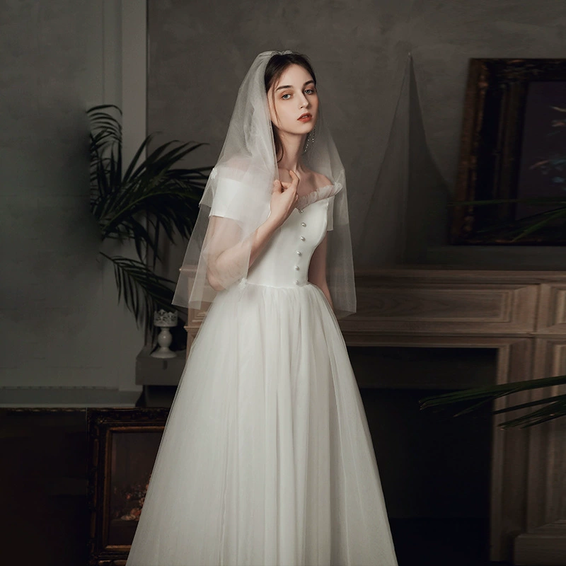Off-Shoulder Wedding Gown