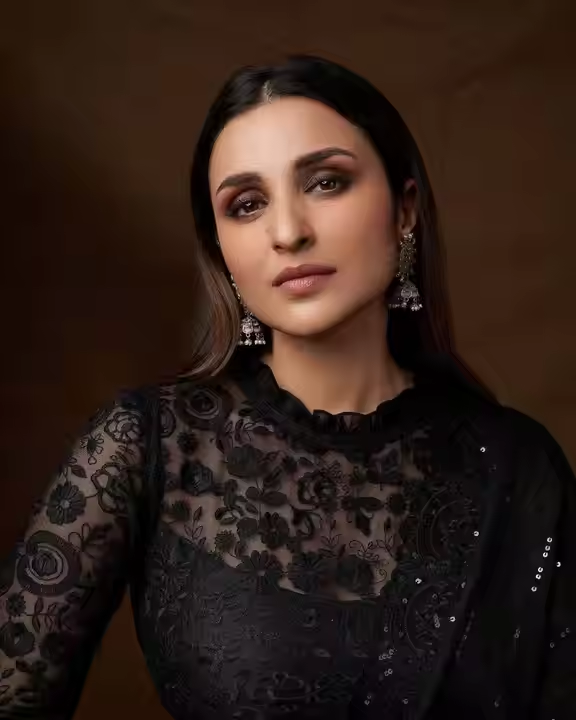 Ethnic Style Black Lace Saree