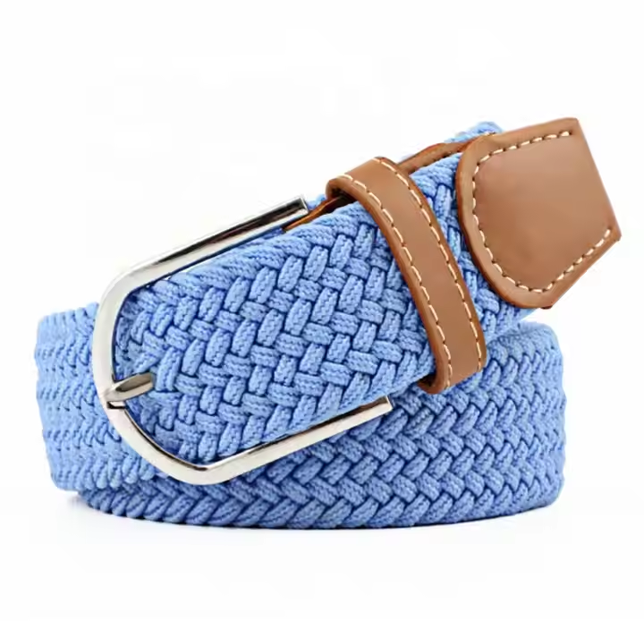 Multicolor Woven Cotton-Linen Belt