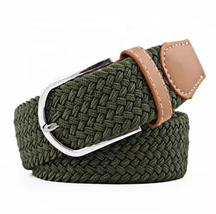 Multicolor Woven Cotton-Linen Belt