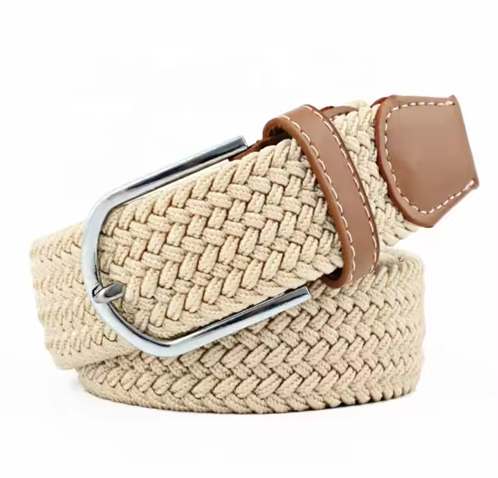 Multicolor Woven Cotton-Linen Belt
