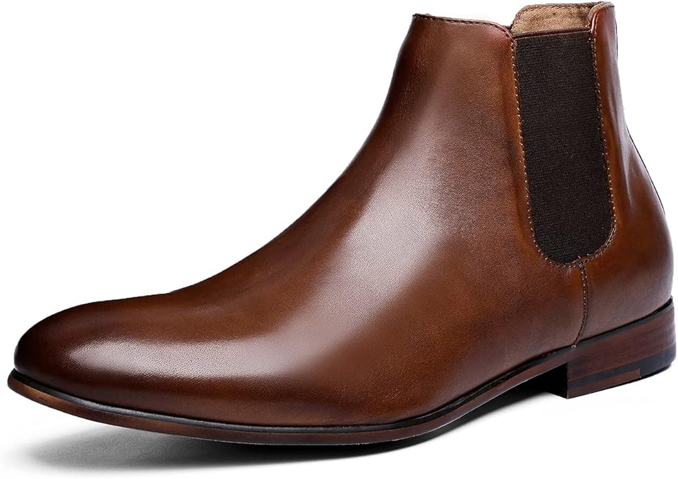 Mens Chelsea Boots Genuine Leather Dress Boots