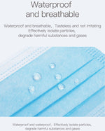 100pcs 3 Ply Disposable Medical Mask