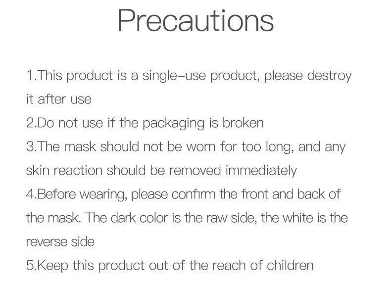 100pcs 3 Ply Disposable Medical Mask