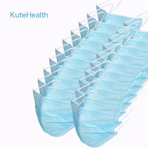 50pcs 3 Ply Disposable Face Masks Elastic Earloop