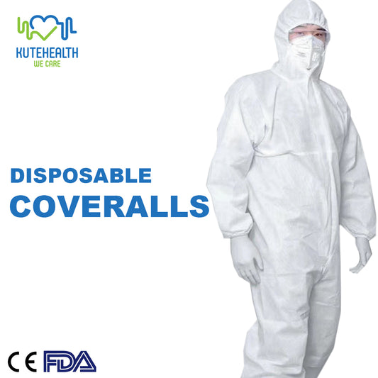 5 Adult Antivirus Disposable Protective Coveralls (Pack of 5)
