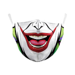 Kutehealth Grimace Printed Face Cover with Replace Filters for Party or Holiday