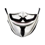 Kutehealth Grimace Printed Face Cover with 3 Replace Filters for Party or Holiday