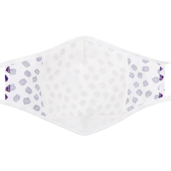Kutehealth Designed Printed Washable Mouth Cover with 3Pcs 5 Layers Filters -BOXED OUT PURPLE
