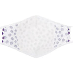 Kutehealth Designed Printed Washable Mouth Cover with 3Pcs 5 Layers Filters -BOXED OUT PURPLE