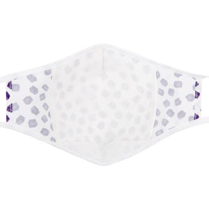 Kutehealth Designed Printed Washable Mouth Cover with 3Pcs 5 Layers Filters -BOXED OUT PURPLE