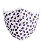 Kutehealth Designed Printed Washable Mouth Cover with 3Pcs 5 Layers Filters -BOXED OUT PURPLE