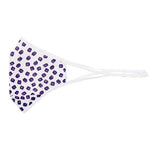 Kutehealth Designed Printed Washable Mouth Cover with 3Pcs 5 Layers Filters -BOXED OUT PURPLE